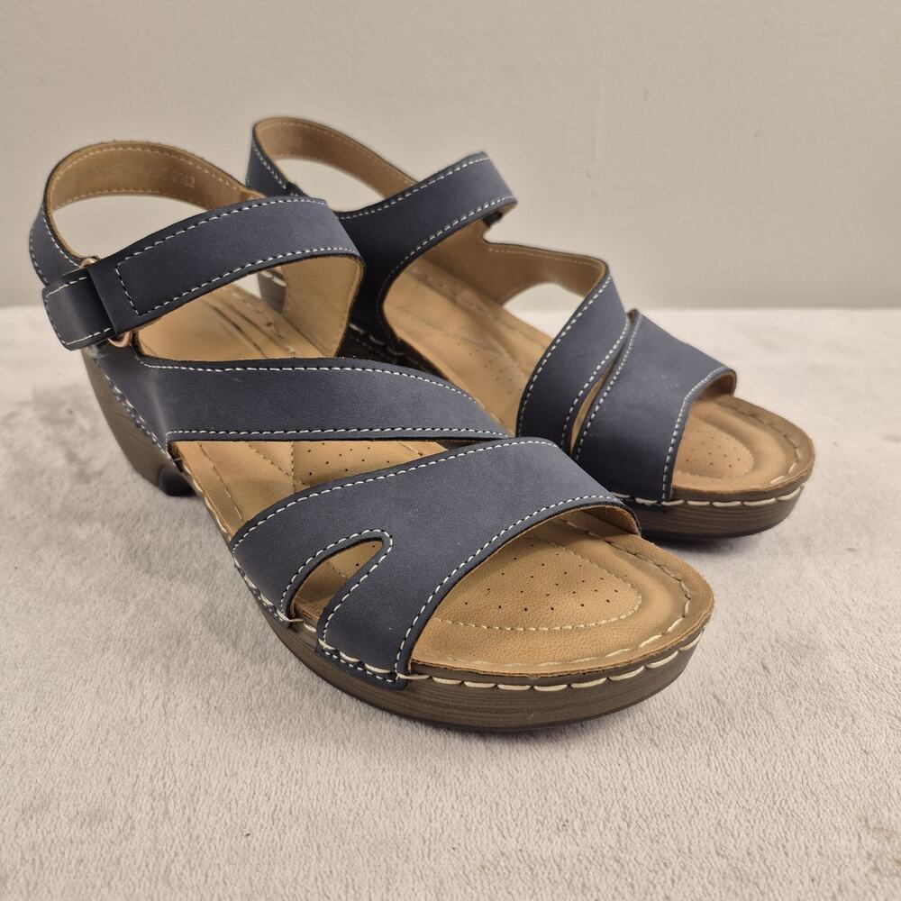 Spring Step Strappy Wedge Sandals